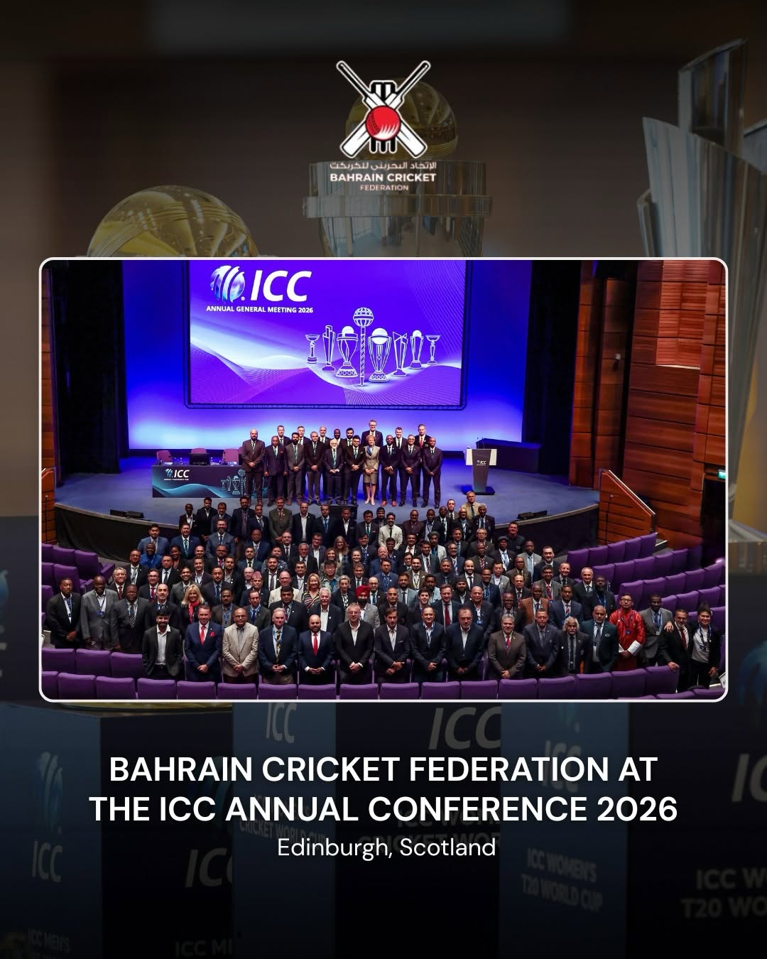 Bahrain Cricket Federation Strengthens Global Partnerships at ICC Annual Conference 2026