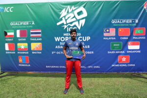 Ali Dawood’s Five-Wicket Haul Earns Player of the Match Honours Against Mongolia